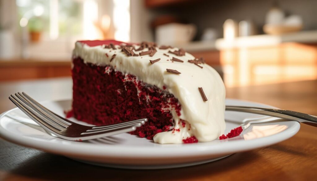 What is the flavor of red velvet cake?